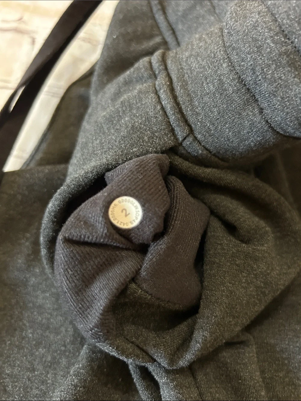 Lululemon Ready to Fleece High-Rise Jogger Sweat-pant Heathered Black Size 2 XS